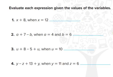 guided practice grade 5 understand expressions