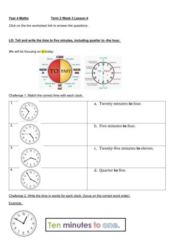 DIS Maths Week 3 lesson 4