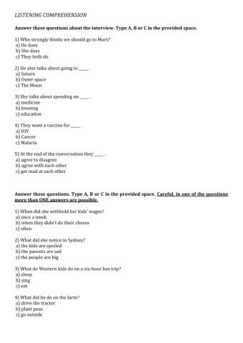 Term Test 1 - 9th grade