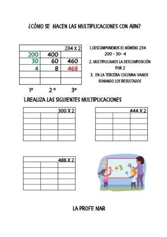 Multiplicación ABN