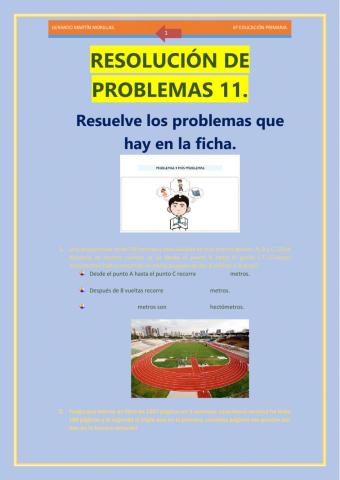 Resolución de problemas. Ficha 11.