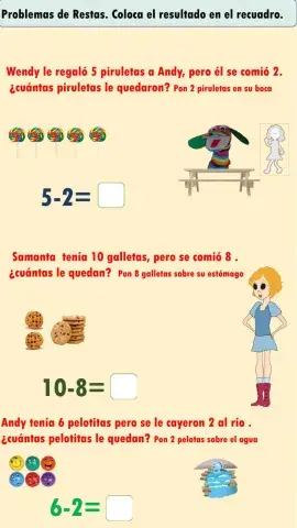 Problemas de restas.