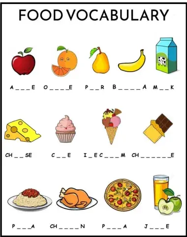 Food vocabulary