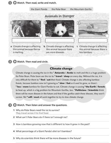 Climate change and animals
