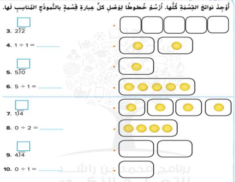 القسمة مع 0 و 1