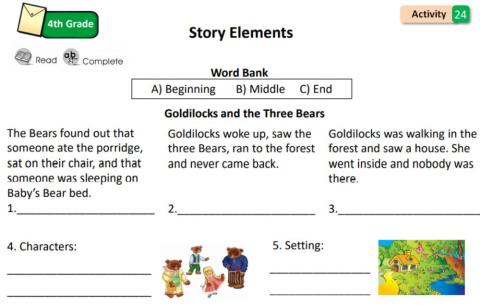 Goldilocks and the three bears