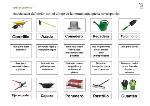 Herramientas de jardinería