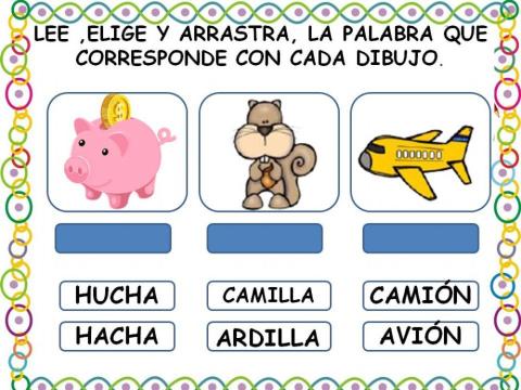 Elige la palabra correcta