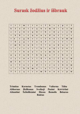 Variniai pučiamieji ir kiti ženklai