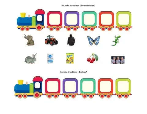 Ką veža traukinys?