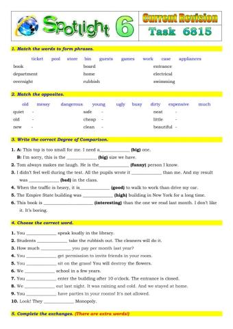 Spotlight 6 Task 6815