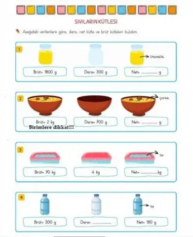 Brüt Kütle, Net , Dara 1