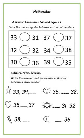 Greater Than Less Than