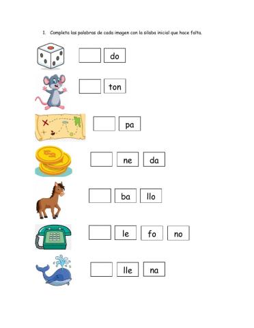 Completa con silabas