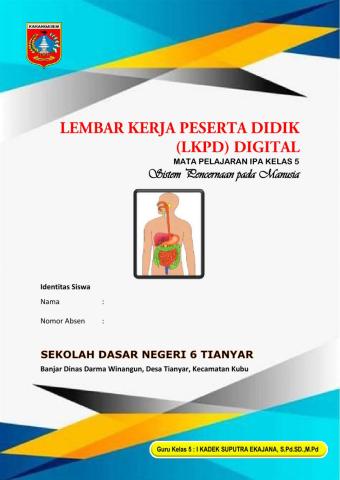 LKPD Digital Mata Pelajaran IPA