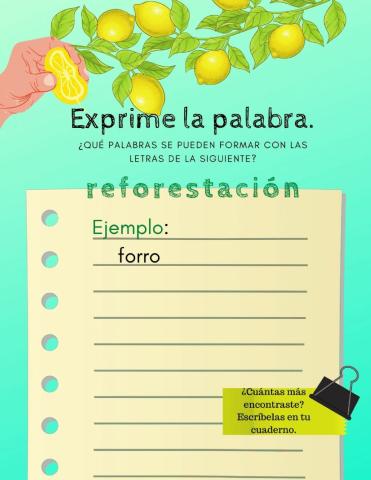 Exprime la palabra, intencionalidad r y rr.