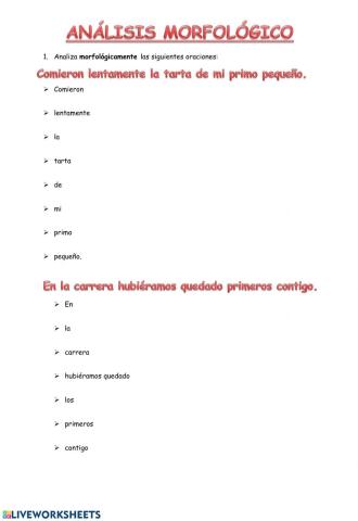 Analisis morfológico