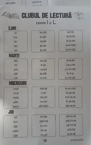 Sunetul L-Literele l și L