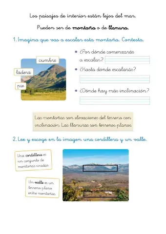 Paisajes de interior