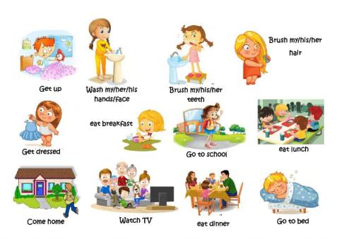 Vocabulary My school day