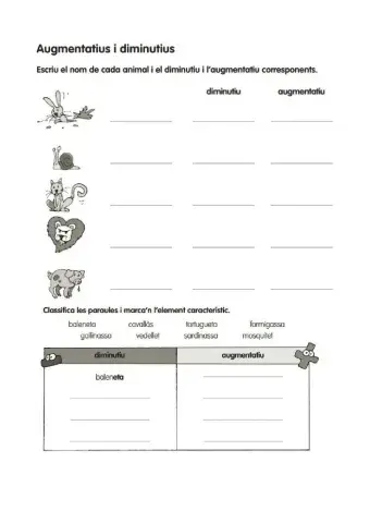 Augmentatius i diminutius
