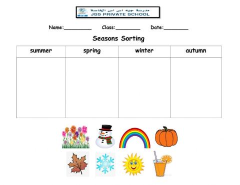 Seasons sorting1