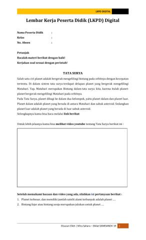 Latihan Diklat 19 SAMISANOV