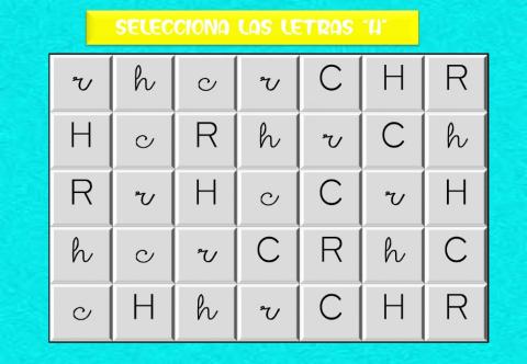 DISCRIMINACIÓN VISUAL H