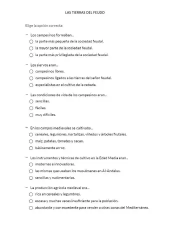 Las tierras del feudo