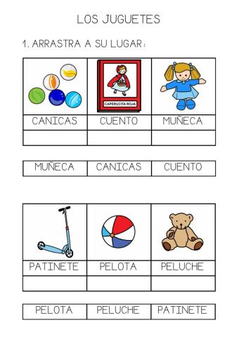 Lectura global. Los juguetes.