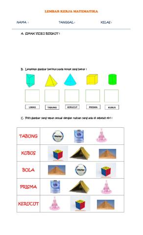 Lembar Kerja Matematika