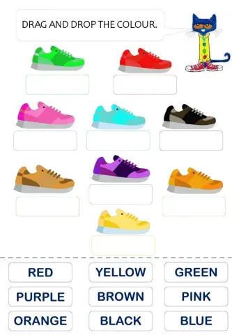 Pete the cat: i love my white shoes.