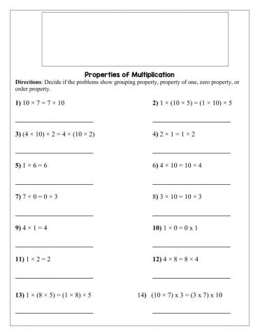 Properties of Multiplication