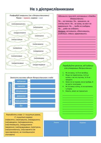 Не з дієприслівниками
