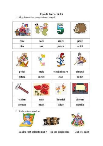 Grupul de litere ci, Ci