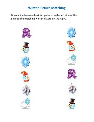 Match winter pictures