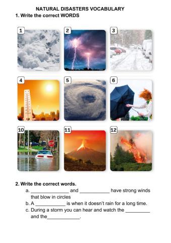 Natural weather disasters