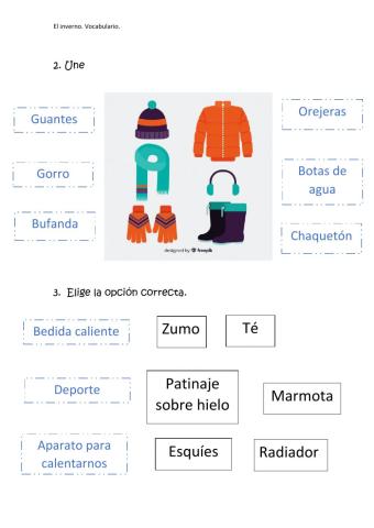 Vocabulario invierno