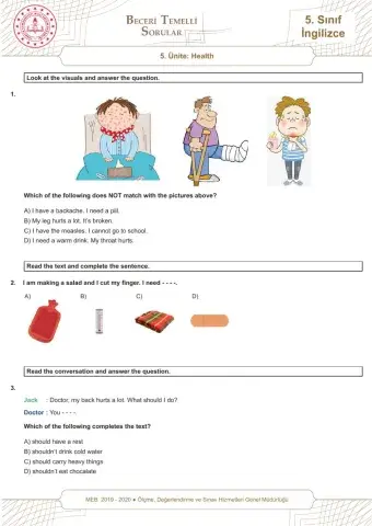 5.5 Health-MEB Beceri Temelli Sorular