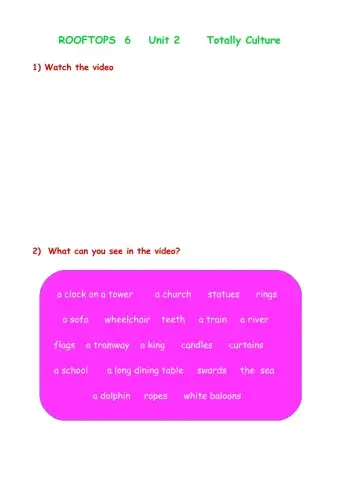 Totally Culture At the dig  Rooftops 6   Unit 2