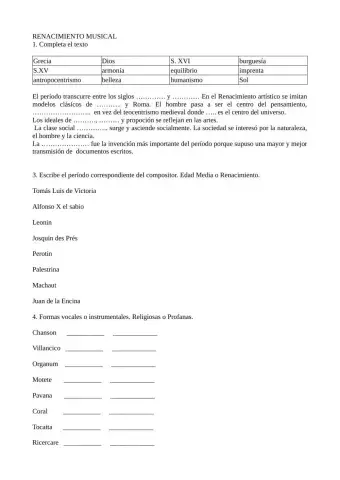 Renacimiento Musical