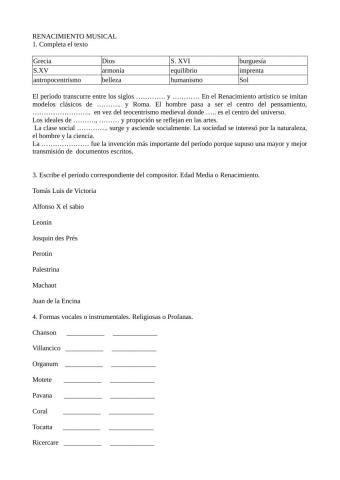 Renacimiento Musical