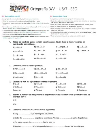 Ortografía B-V 1