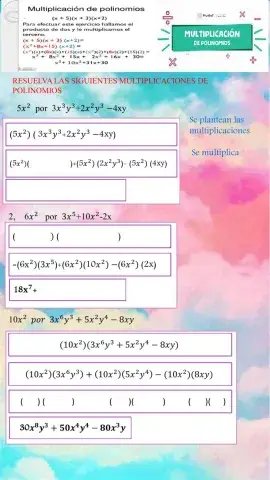 Multiplicacion de polinomios