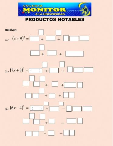 Productos notables