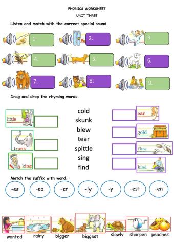 Phonics review chart 9-10