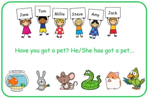 She-he has got a pet