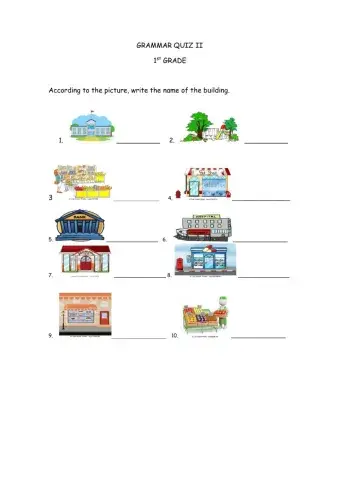 Places in town & prepositions of place
