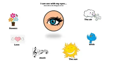 i can see whit my eyes