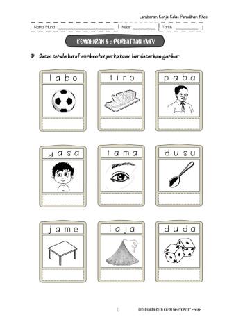 Susun Perkataan KVKV